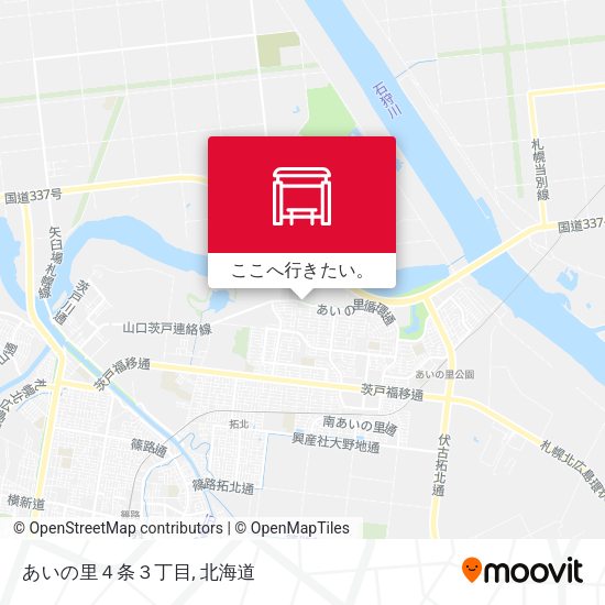 あいの里４条３丁目地図
