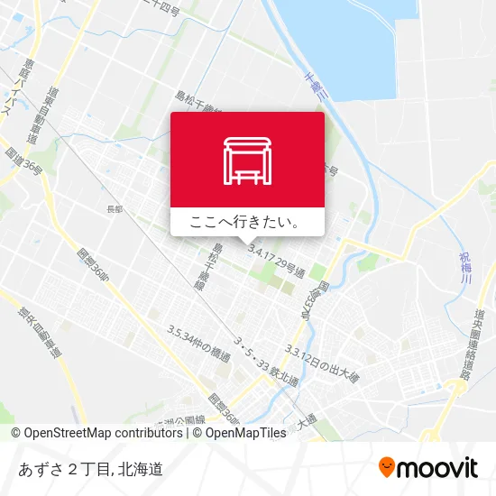 あずさ２丁目地図