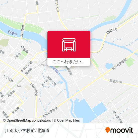 江別太小学校前地図