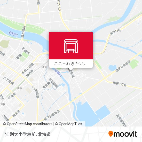 江別太小学校前地図