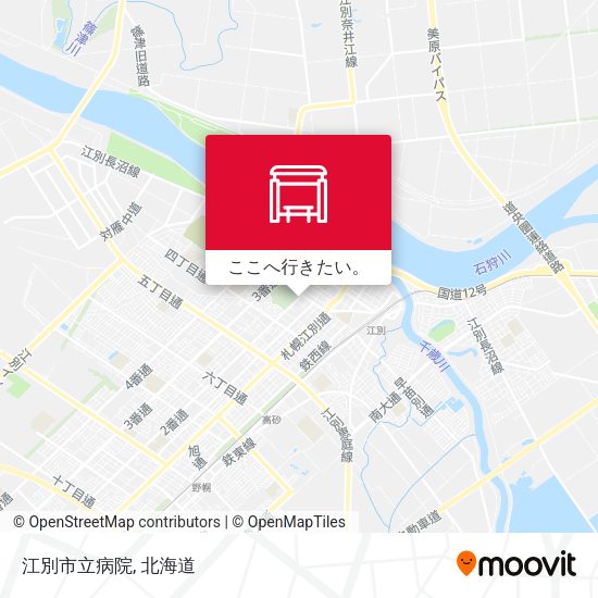 江別市立病院地図