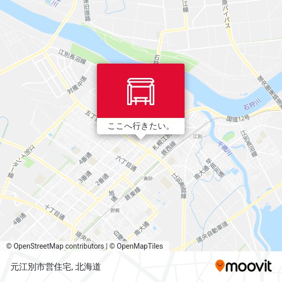 元江別市営住宅地図