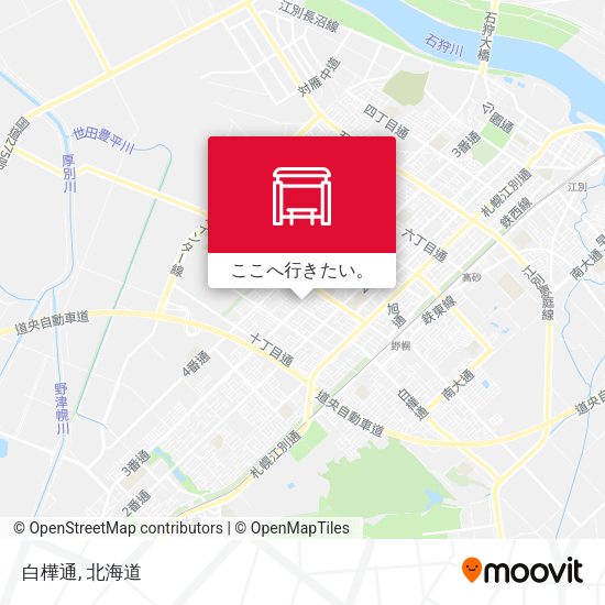 白樺通地図