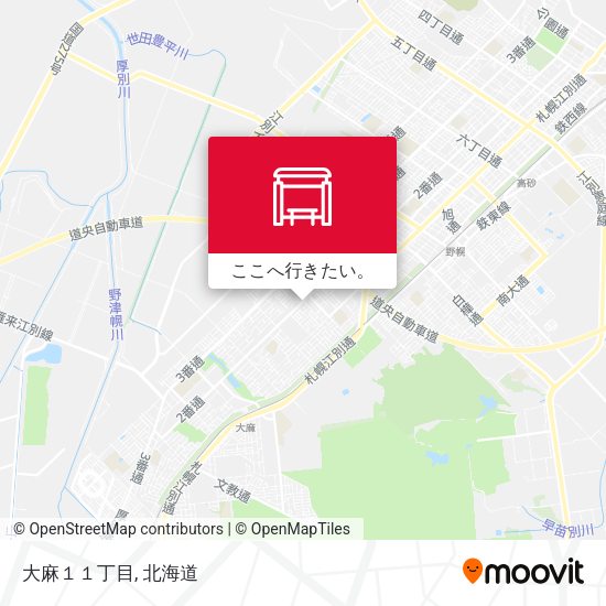 大麻１１丁目地図