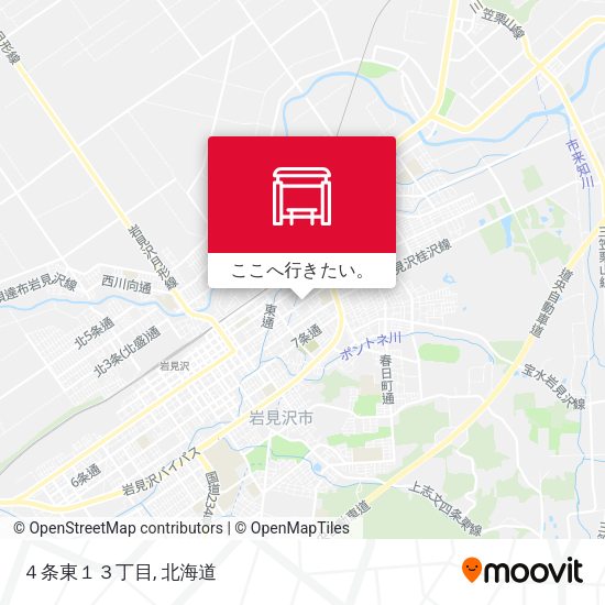 ４条東１３丁目地図