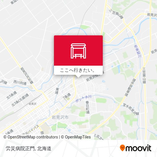 労災病院正門地図
