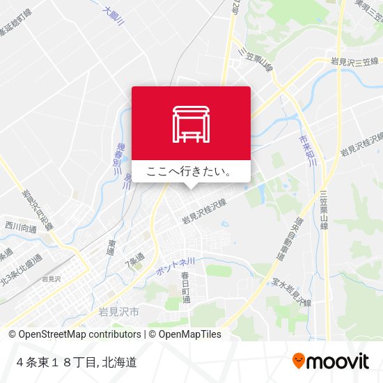 ４条東１８丁目地図