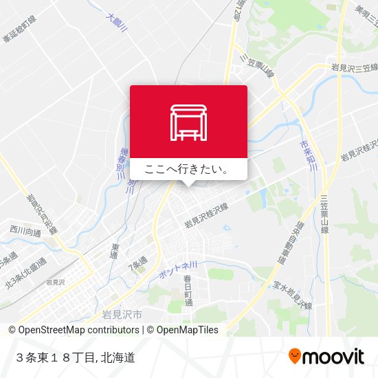 ３条東１８丁目地図
