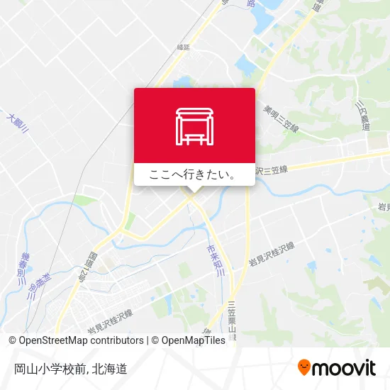 岡山小学校前地図
