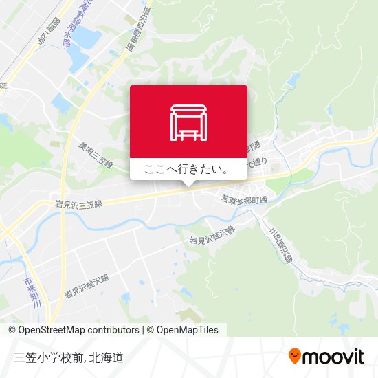 三笠小学校前地図