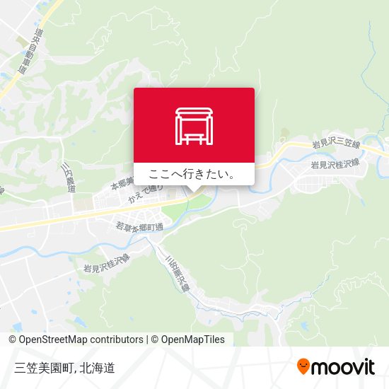 三笠美園町地図