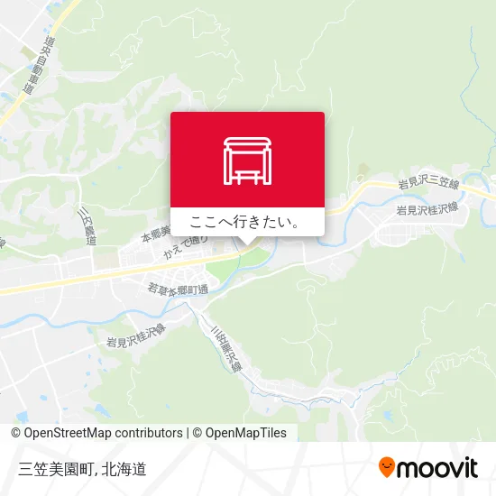 三笠美園町地図