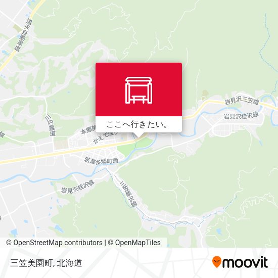 三笠美園町地図
