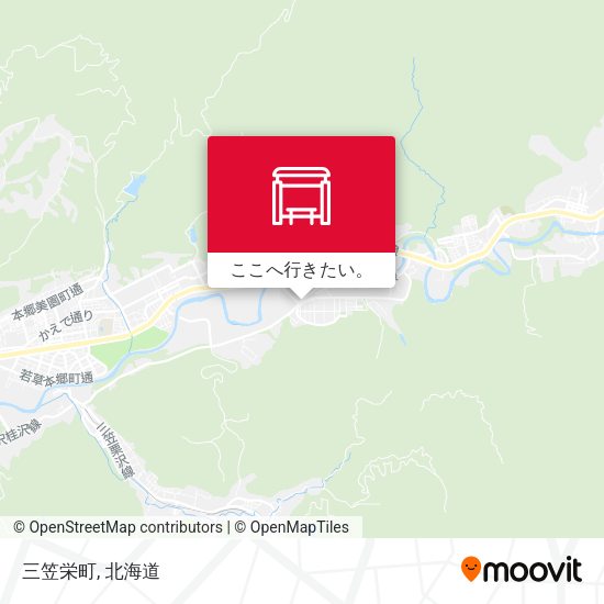 三笠栄町地図