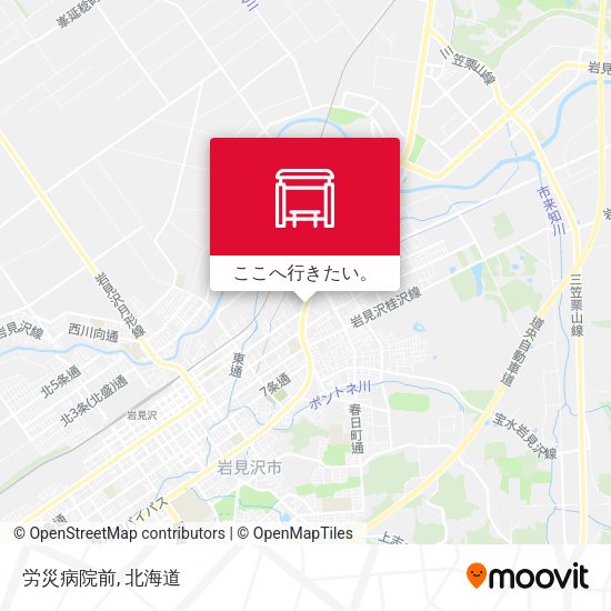労災病院前地図