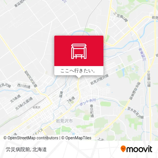 労災病院前地図