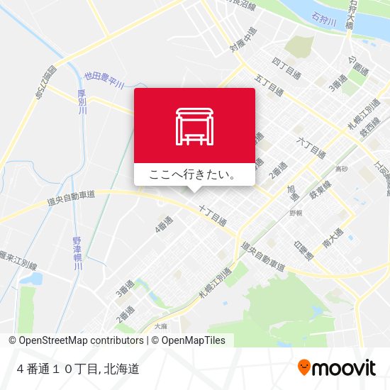 ４番通１０丁目地図