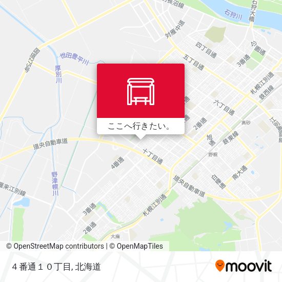 ４番通１０丁目地図