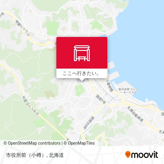市役所前（小樽）地図