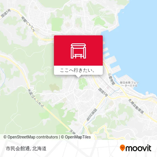 市民会館通地図