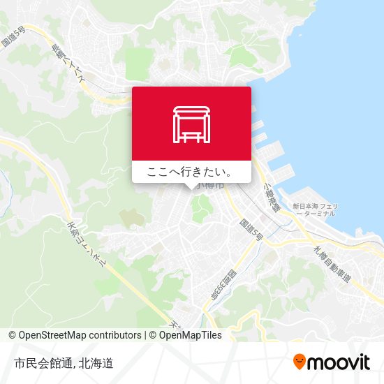 市民会館通地図