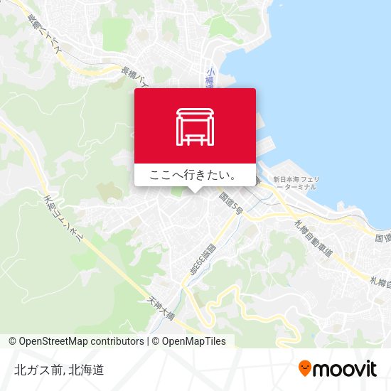 北ガス前地図