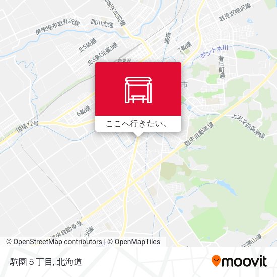 駒園５丁目地図