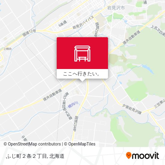 ふじ町２条２丁目地図