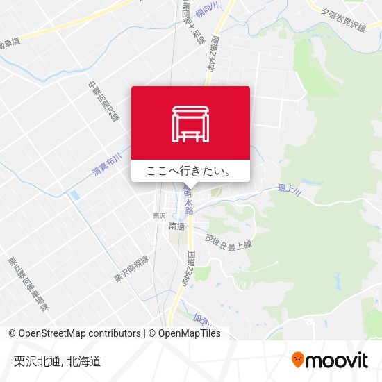 栗沢北通地図