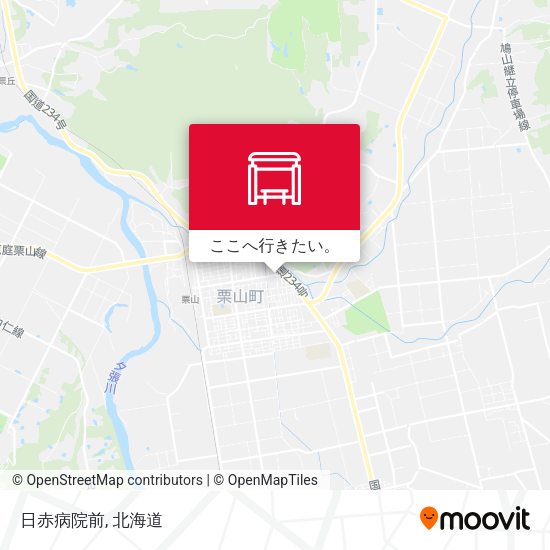 日赤病院前地図