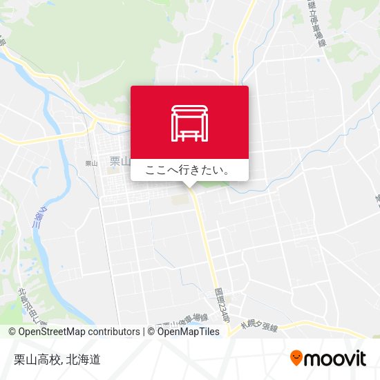 栗山高校地図