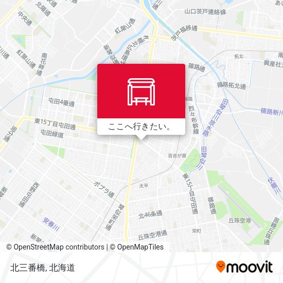 北三番橋地図