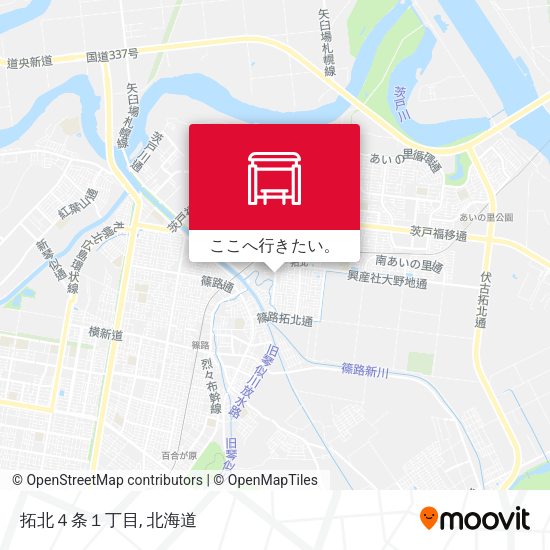 拓北４条１丁目地図
