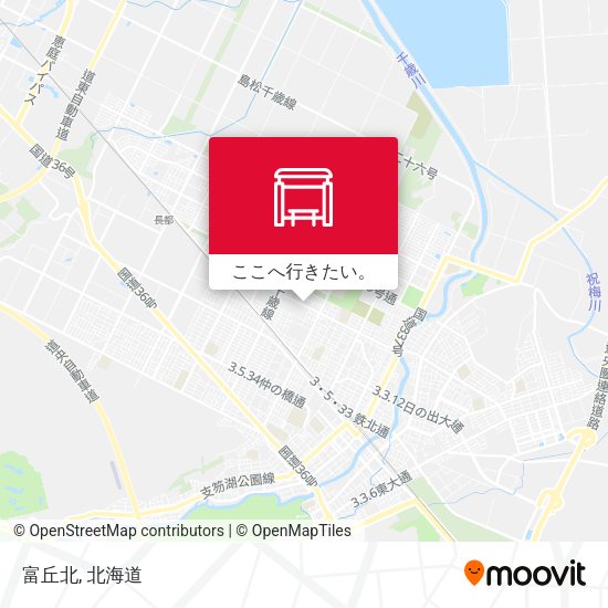 富丘北地図
