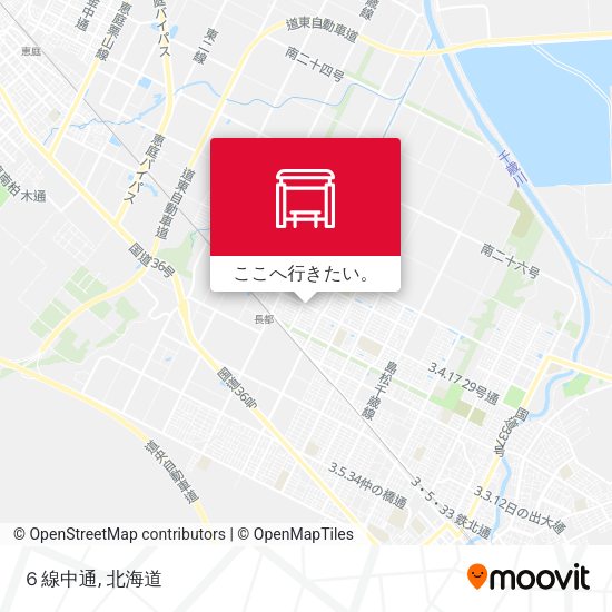 ６線中通地図