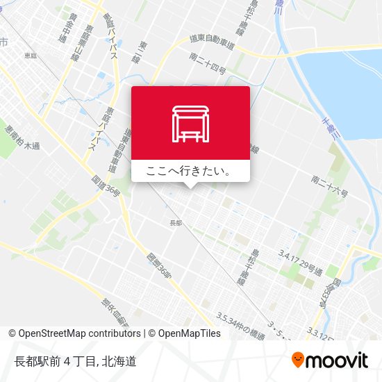 長都駅前４丁目地図