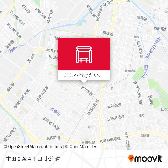 屯田２条４丁目地図