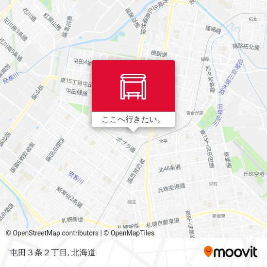 屯田３条２丁目地図