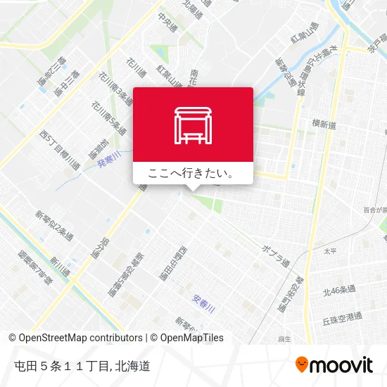 屯田５条１１丁目地図