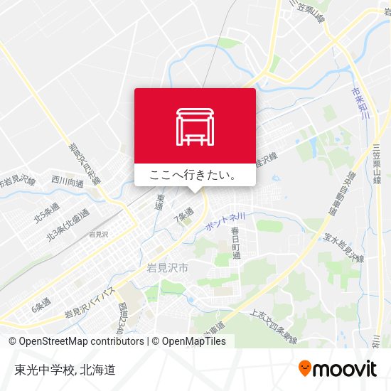 東光中学校地図