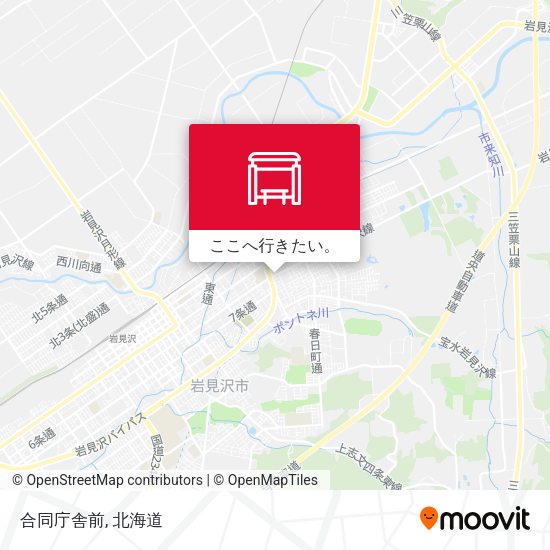合同庁舎前地図