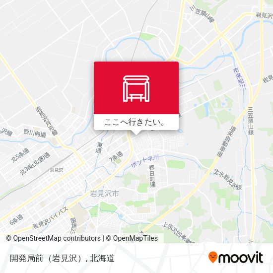 開発局前（岩見沢）地図