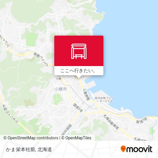 かま栄本社前地図