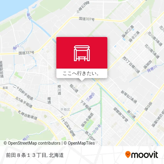 前田８条１３丁目地図