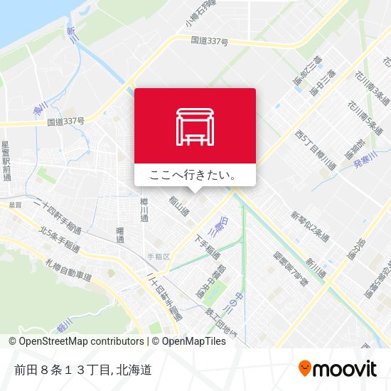 前田８条１３丁目地図