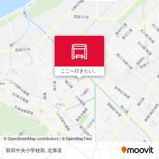 前田中央小学校前地図