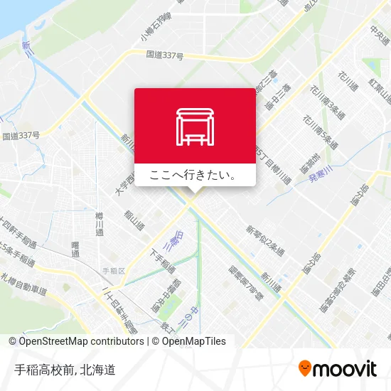 手稲高校前地図