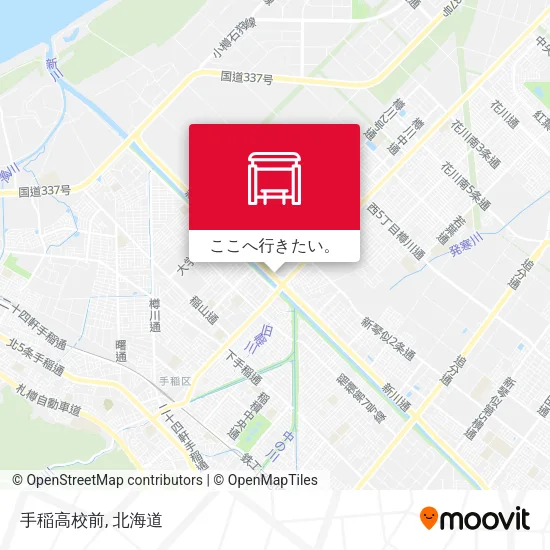 手稲高校前地図