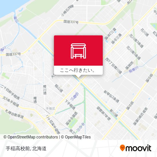 手稲高校前地図