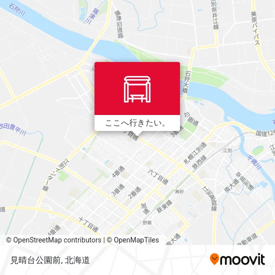 見晴台公園前地図